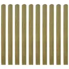 30 Pcs Set Impregnated Fence Slats Patio Garden Gate Fencing Pickets Wood 120cm