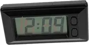 ULTECHNOVO Car Electronic Clock LED Clock Digital Small Alarm Clock Small Digital Watch Travel Alarm Clock Electronic Calendar Clock for Car Desktop Calendar Car Digital Clock Plastic Black