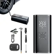 Electric Car Air Pump with Digital Display LED Light Portable Air Compressor Wireless Tire Inflatable Pump