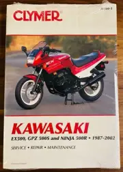 Brand New Clymer M360-3 Kawasaki Repair Manual EX500 GPZ500S Ninja 500R 1987-02