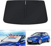 Custom Fit Windshield Sun Shade for Ford Focus 2012-2018 Hatchback Accessories Window Shade Foldable Sun Visor Protector Blocks UV Rays Keep Your Car Cooler