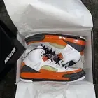 Nike Air Jordan Spizike Id Black White Orange elephant Sz 14 [532513-992]