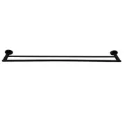 Barelli 900Mm Matte Black Serenita Double Towel Rail Bathroom Accessories