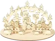 Christmas Nativity Set - Seasonal Mantel Display, Christmas Scene Decoration | Beautiful Nativity Scene Holiday Tabletop Arrangements, Traditional Christmas Nativity Set for Family Gatherings