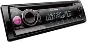 [Pioneer] DEH-S220UI, 1-DIN RDS Car Radio with Red Button Lighting, White Display, Android Support, iPhone Control, 5-Band Equalizer, CD, MP3, USB, AUX Input, ARC App