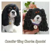 Custom pet portret. Dog lowers gift. Realistic animal stuffed. Spaniel brooch.