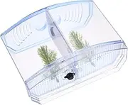Mini Transparent Fish Breeding Box Stylish Desktop Aquarium for Goldfish Fish Dual Compartment Design for Efficient Breeding for Home Office
