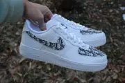 Custom Black Designer Monogram Air Force 1s – Mens AF1s with Luxury Style