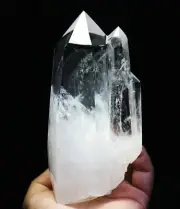 2.06lb Natural Clear Quartz Crystal Obelisk Tower Wand Point Mineral Specimen
