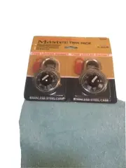 Master Twin Pack Combination Padlocks Brand New