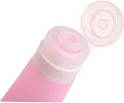 Healeved Portable Silicone Travel Bottles Refillable Liquid Dispensers for Soaps Lotions Essential Oils for Camping Trips DIY Body Care Pink
