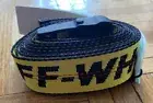 NEW Off-white industrial belt Yellow Black. 200CM, 5,400LB. AUTHENTIC!! SSENSE