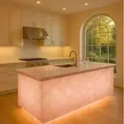 Rose Quartz Kitchen Island Countertop Slab – Premium Stone Decor for Home decor