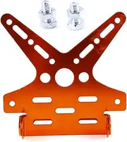 Motorcycle License Plate Bracket Alloy Universal Motorcycle License Plate Holder Mount Bracket Aluminum Adjusted Registration Number Plate Cover (Color : A)