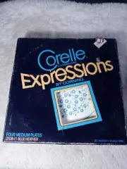 NEW Set Of 4 Corelle Blue Heather Salad Plates 8 1/2"