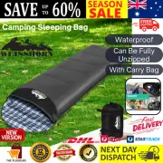 Thermal Sleeping Bag Single Camping Hiking Winter Waterproof Compact Lightweight