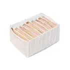 1PCS Pants Clothing Storage Box, 7 Grids Washable Foldable Drawer Clothes3013