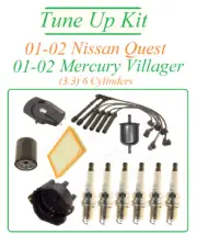 Tune Up For 01-02 Nissan Quest Mercury Villager 3.3v6: Spark Plug Rotor WireSet (for: Nissan)