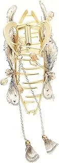 ELAYARD Double Butterfly Tassel Claw Clip Decorative Hair Jaw Clip for Women Versatile Hair Accessories for Everyday Use Parties and Ceremonies Suitable for All Hair