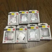 7 Covers 40MM Apple watch band Face Case Covers Pink-blue-black-red-clear-pearl