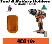 AEG Ridgid 18V tool & battery holder mount bracket storage