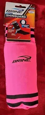 NWT BRINE SOCK-R Soccer Shinguard Socks Air Cooled PINK Size M Ankle Support