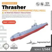 SSMODEL 1/144 Military Model Kit HMS T Class Submarine Thrasher FULL HULL