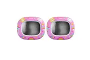 2x Benbat Baby Night & Day 30cm Car Head Rest Mirror w Light Lullaby Remote Pink