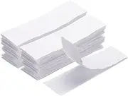 sourcing map 16set Hook and Loop Strips with Adhesive 1.2"x4" Double Sided Hook and Loop Tape Nylon Self Sticky Fastener for Home Office Car, White