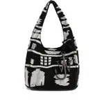 [Jw Anderson] Jw Anderson Beaded-pattern Shoulder Bag ONE SIZE BLACK/WHITE