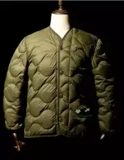 Red Tornado M-65 Lightweight Duck Down Liner Jacket Mens Quilted Coat Army Green