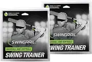 SWINGRAIL Baseball & Softball Swing Training Aid (2-Pack)