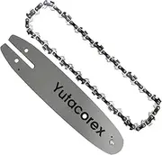 8inch 3/8LP .050 33DL Chainsaw Guide Bar and Chain Combo,Pole Saw Replacement Parts Fits RYOBI P5453;Fits Greenworks 20672 20V Li-ION, 20672, 1400102;Fits Black+Decker LPP120 (1 Chain+1 bar）