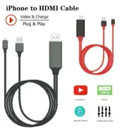2M Phone to HDMI TV AV Adapter 1080P Cable For Apple iPad iPhone 5-13 XR XS iPad