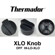 NEW Thermador Pro Ranges & Cooktops Metallic Simmer XLO Knob, OFF HIGH-LO-XLO