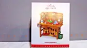 2016 Hallmark QXC5144 "Santa's Workbench"-- Artist Signed Ornament