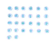 Spring Biscuit Embossing Mold – Lowercase Letters Cookie, Cake & Chocolate Decorating Baking Tools