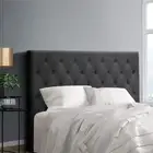 Double Bed Headboard Headboards Tufted Beds Head Frame Base Upholstered with Cha