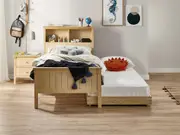 Durham Feature Bed Frame - King Single / Natural
