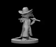 Axolotl Gunslinger for D&D Dungeons and Dragons Pathfinder DND Mini