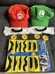 Super Bros Mario & Luigi Unisex Hat Accessories set for adults