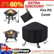Fire Pit Cover round Waterproof Fit for 80cm Outdoor round Firepit