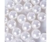 White Round Pearl Beads 8mm 190pcs