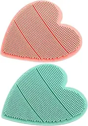 ELAYARD 2Pcs Hair Brush Soft Scalp Massage Tool for Hair Washing Cleaning Gentle Brushes for Sensitive Skin Portable Travel