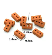 Bricks Building Role Play Toy, Life Size1.6*0.8*0.45cm Fake Pretend Foam Construction Blocks (100-Us