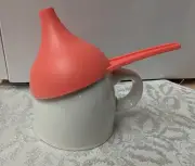 New. Tupperware Large Funnel Classic Mega Hershey Kiss ~ Coral color
