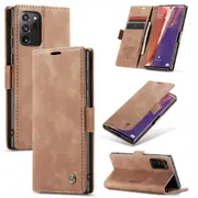 CaseMe Samsung Galaxy Note 20 Ultra Classic Folio Case Cover Skin [Brown]