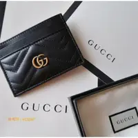 在飛比找蝦皮購物優惠-二手精品 Gucci Marmont GG logo信用卡夾
