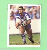 1993 CANTERBURY BULLDOGS SELECT RUGBY LEAGUE STICKER #61 CRAIG POLLA-MOUNTER
