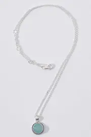 Little Lagoon Chalcedony Sterling Silver Necklace--NAJ-N5664
